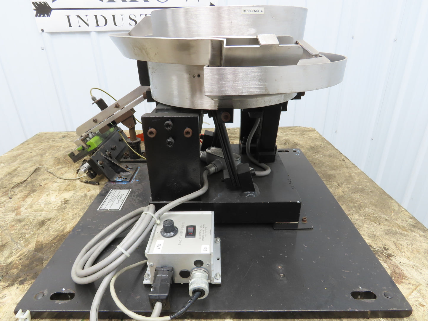 Orientech Vibratory Bowl Feeder 12" Base Small Parts Sorter 12mm Gromet