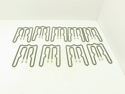 Watlow Hot Runner Mould Heater 1250Watt 240V 7-3/8"L x 5-3/8"W x 1/4"OD Lot of 9