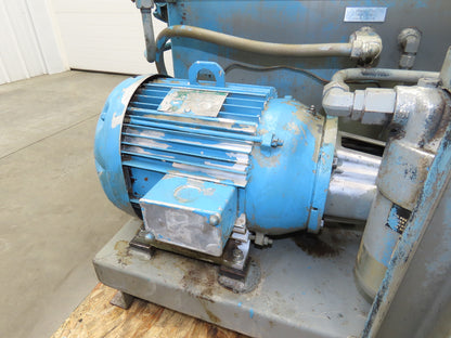 Cross CSEL30/PVQ20 Hydraulic Power Unit 70 Gallon Tank 10 GPM 3000PSI 230/460V