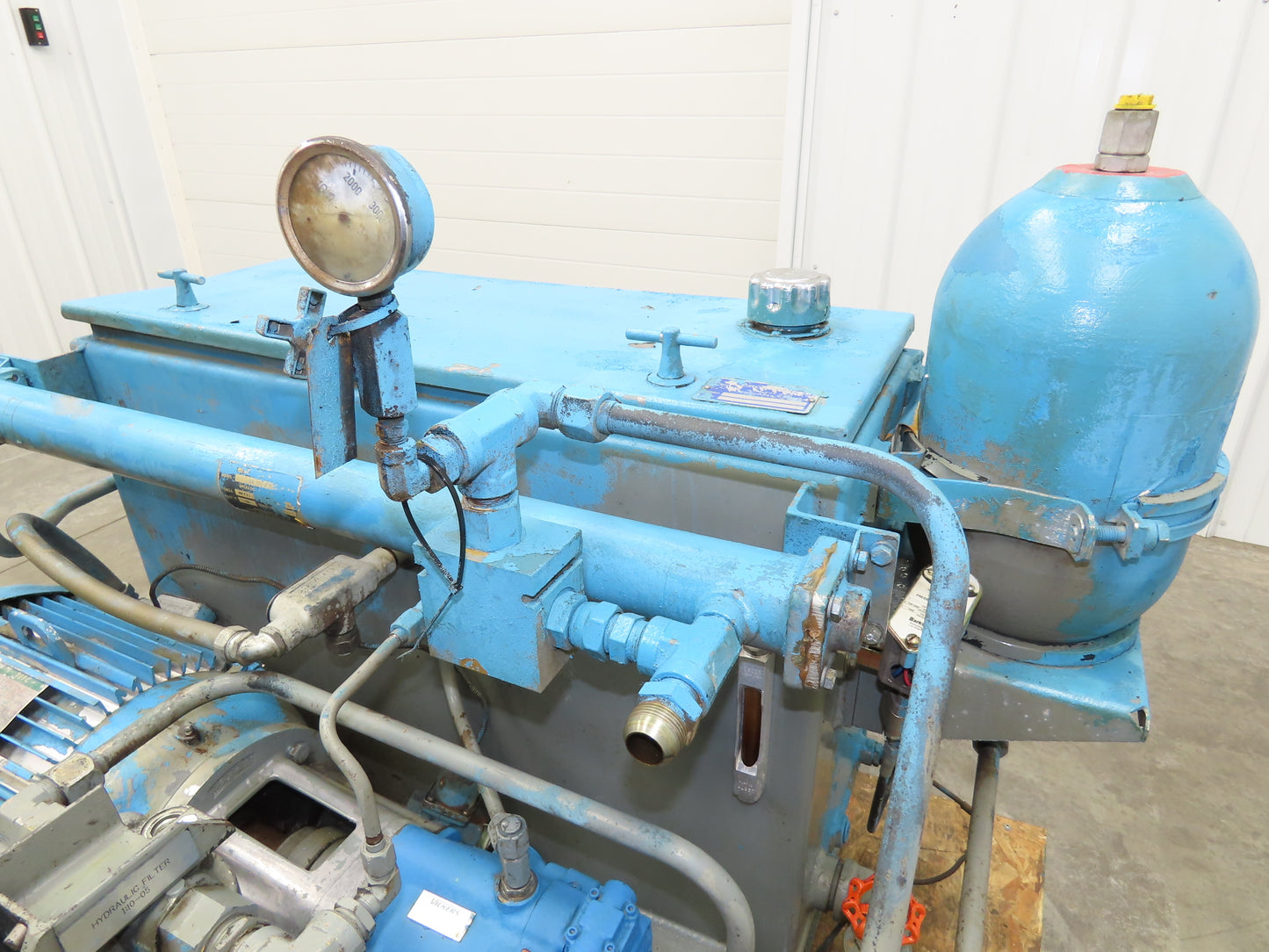 Cross CSEL30/PVQ20 Hydraulic Power Unit 70 Gallon Tank 10 GPM 3000PSI 230/460V