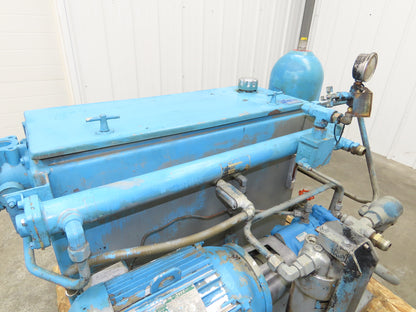 Cross CSEL30/PVQ20 Hydraulic Power Unit 70 Gallon Tank 10 GPM 3000PSI 230/460V