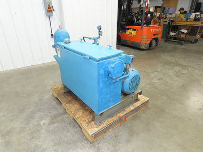 Cross CSEL30/PVQ20 Hydraulic Power Unit 70 Gallon Tank 10 GPM 3000PSI 230/460V