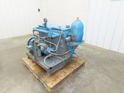 Cross CSEL30/PVQ20 Hydraulic Power Unit 70 Gallon Tank 10 GPM 3000PSI 230/460V