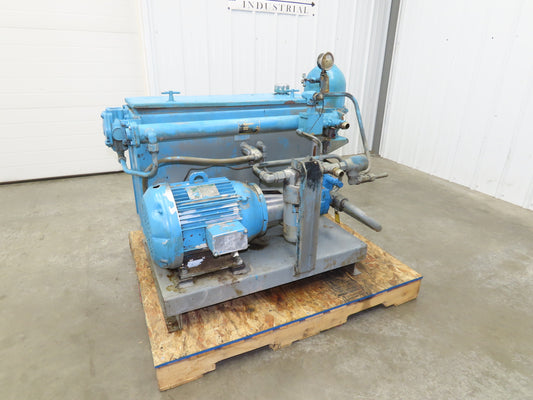 Cross CSEL30/PVQ20 Hydraulic Power Unit 70 Gallon Tank 10 GPM 3000PSI 230/460V