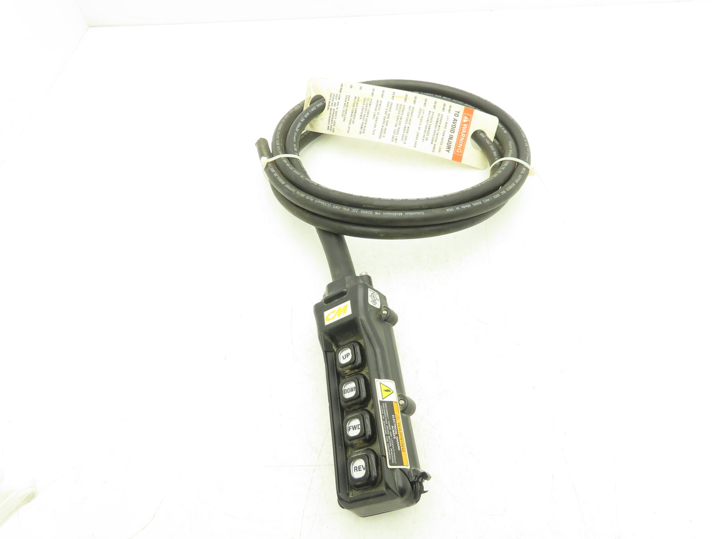 CM LodeStar 58220CM Crane 4-Button Pendant 2-Speed Hoist 1-Speed Trolley*Cracked