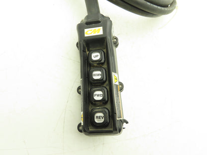 CM LodeStar 58220CM Crane 4-Button Pendant 2-Speed Hoist 1-Speed Trolley*Cracked