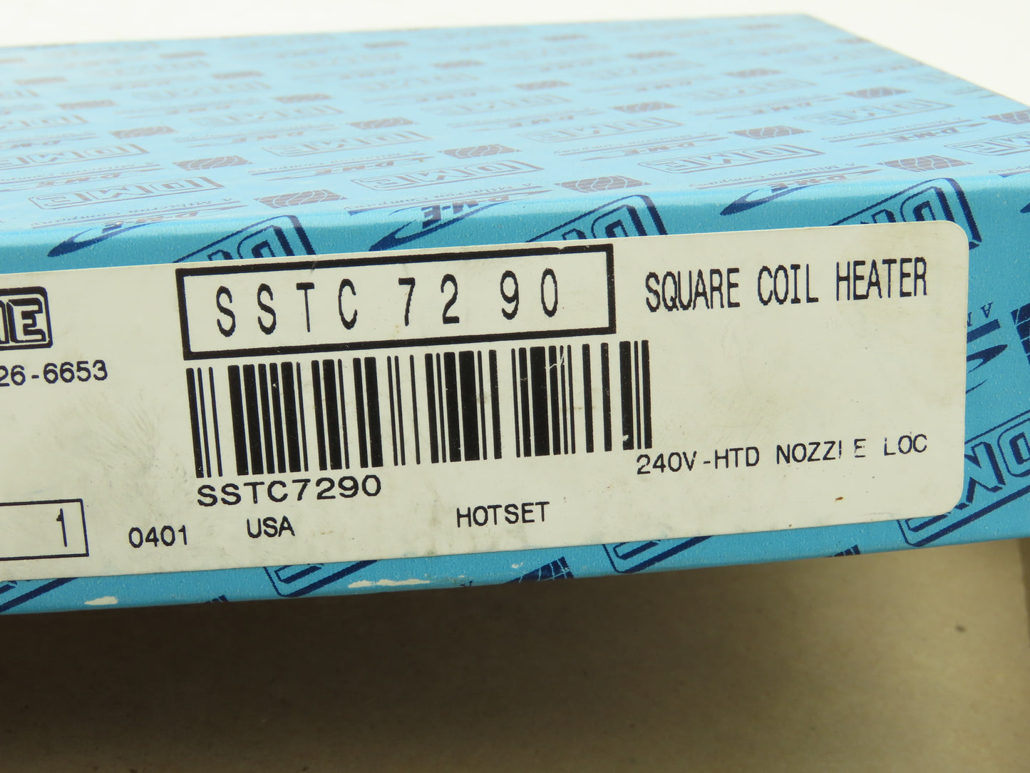 DME SSTC 7290 Front Load Square Coil Heater 1/2" ID x 2" Coiled 240V 250W