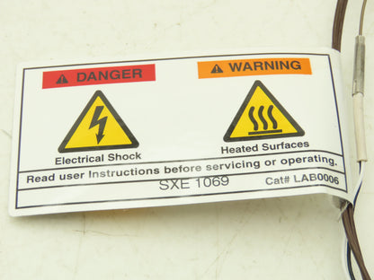 DME SXE1069 Front Load Square Coil Heater 3/8" ID x 2-3/4" Length 240V 250W