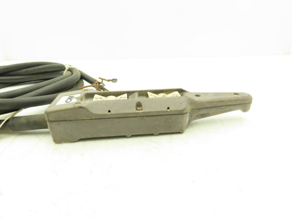 CM LodeStar Crane 4-Position Rocker Switch Pendant 2-Speed Hoist 1-Speed Trolley