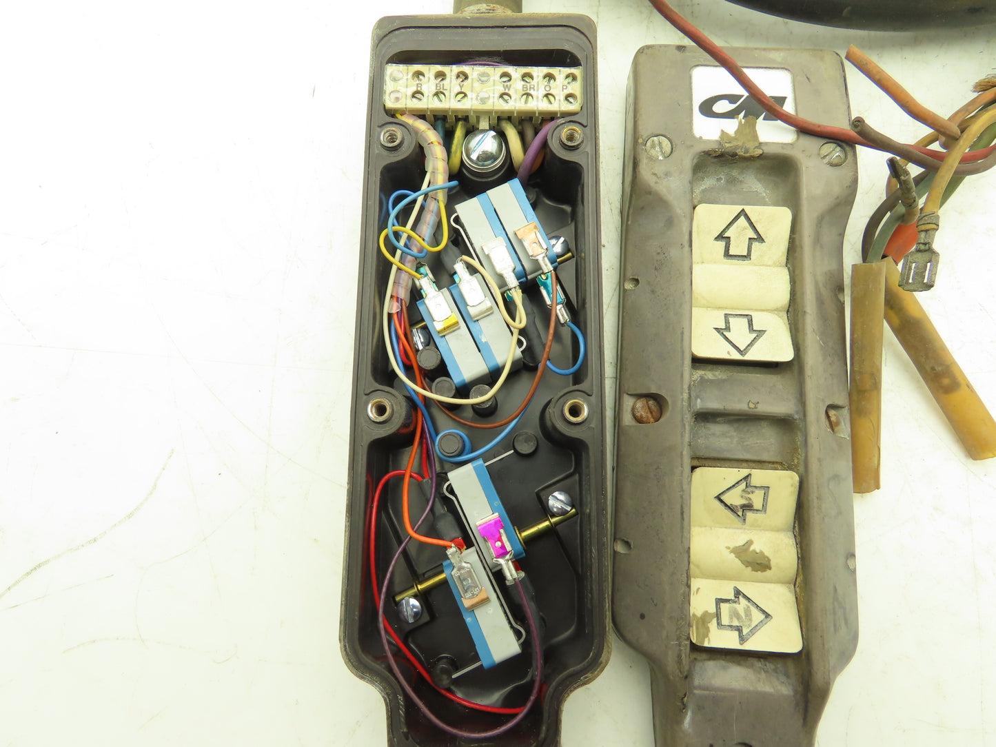 CM LodeStar Crane 4-Position Rocker Switch Pendant 2-Speed Hoist 1-Speed Trolley