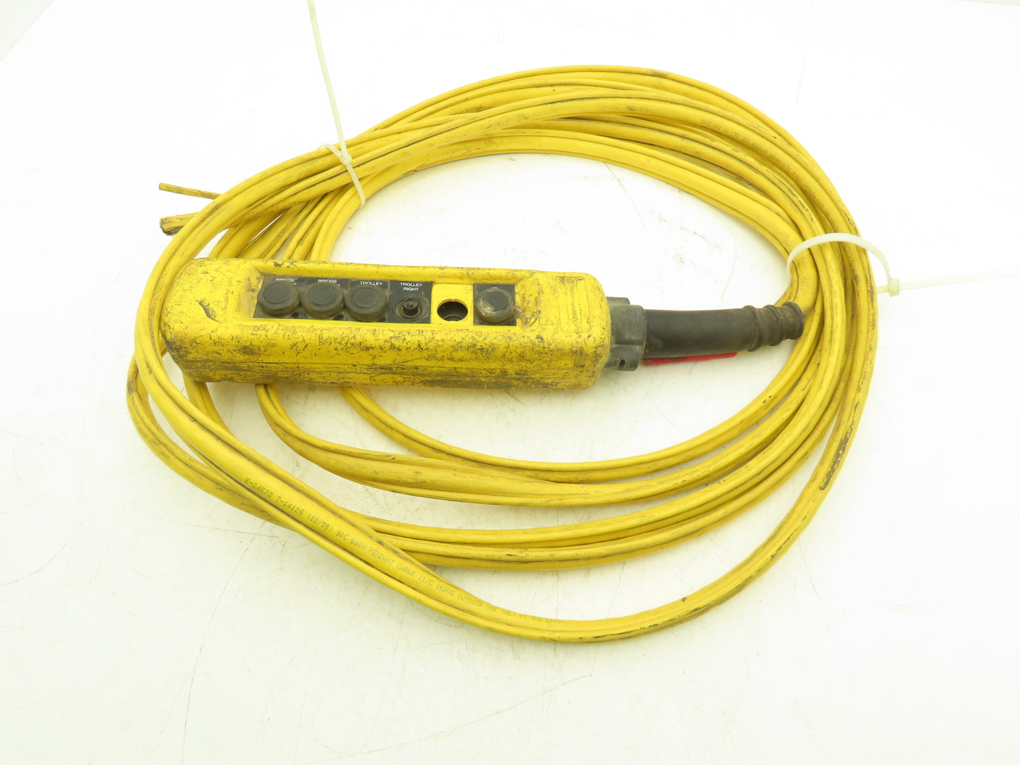 Telemecanique XAC-A06 Crane Hoist 6-Button Control Pendant 1-Speed 26' Cord
