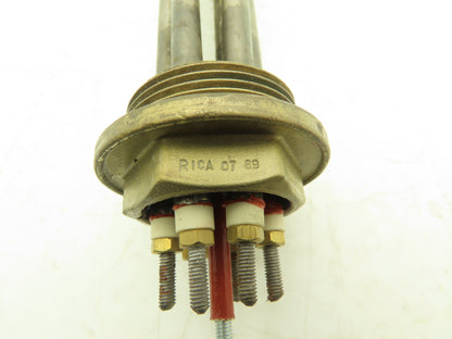 Rica Immersion Heating Element 265V 3000W 1.5"NPT Screw Plug 13"L Tube