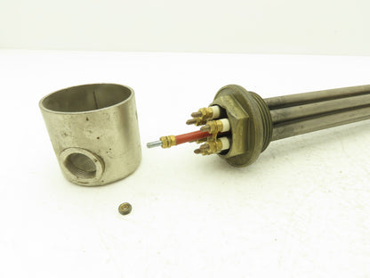 Rica Immersion Heating Element 265V 7200W 1.5"NPT Screw Plug 24"L Tube