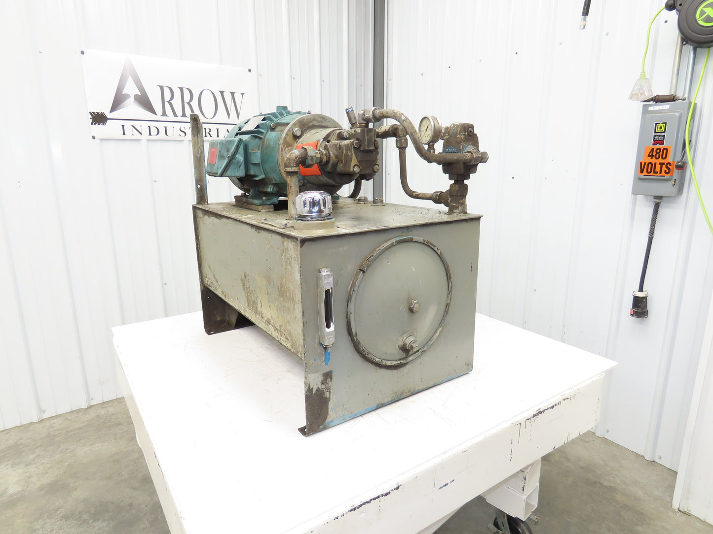 Vickers V10 1P5P 1A20 382084-1 Hydraulic Power Unit 5GPM 230/460V 3Ph 20 Gallon