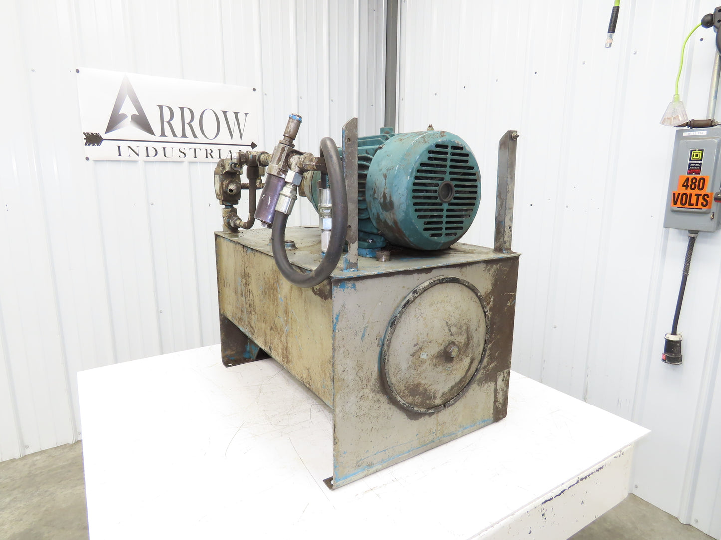 Vickers V10 1P5P 1A20 382084-1 Hydraulic Power Unit 5GPM 230/460V 3Ph 20 Gallon