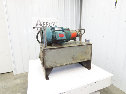 Vickers V10 1P5P 1A20 382084-1 Hydraulic Power Unit 5GPM 230/460V 3Ph 20 Gallon