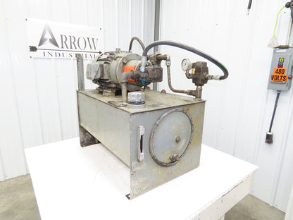 Vickers V10 1P5P 1A20 382084-1 Hydraulic Power Unit 5GPM 230/460V 3Ph 20 Gallon
