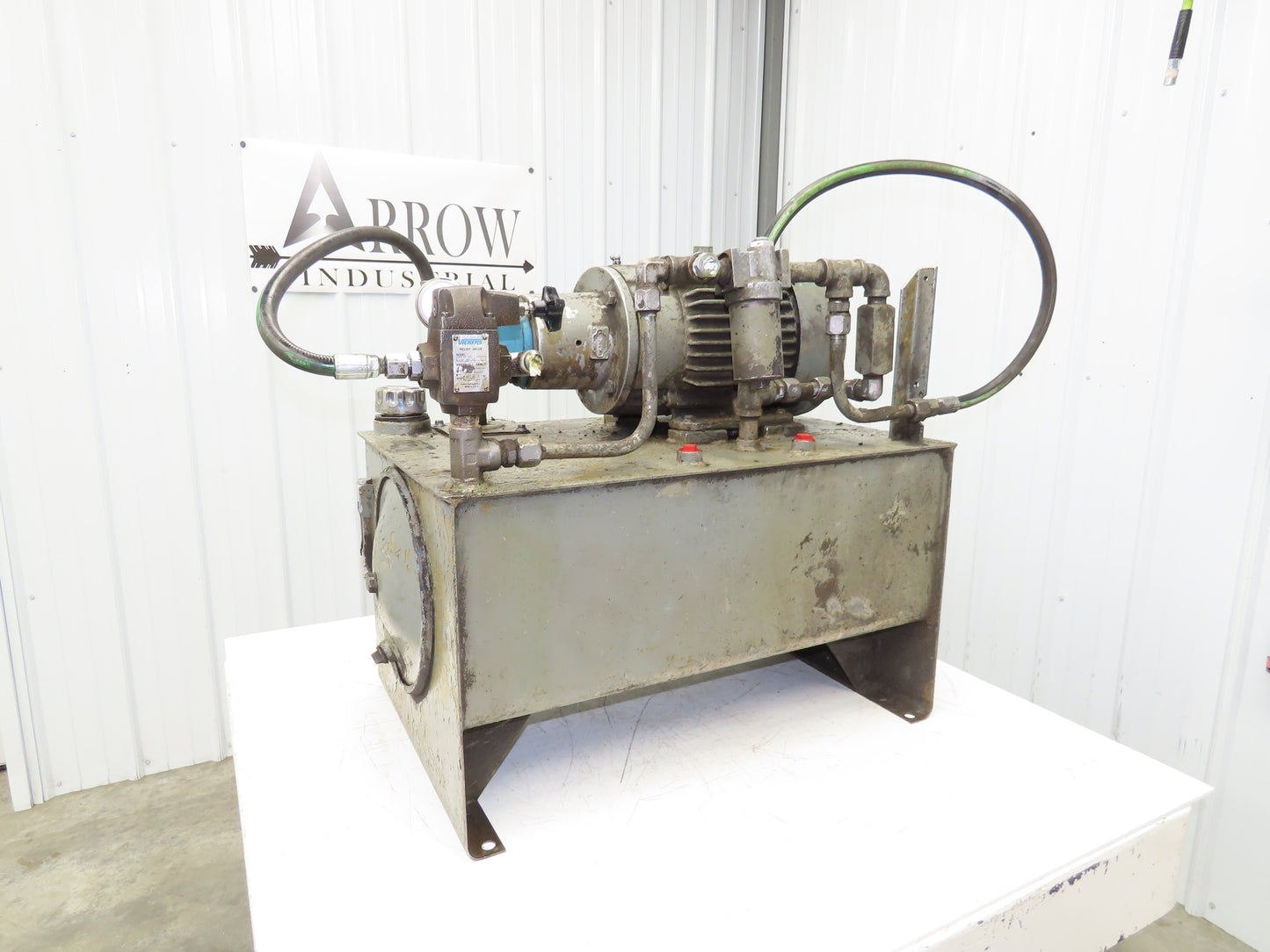 Vickers V10 1P5P 1A20 382084-1 Hydraulic Power Unit 5GPM 230/460V 3Ph 20 Gallon