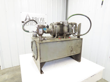 Vickers V10 1P5P 1A20 382084-1 Hydraulic Power Unit 5GPM 230/460V 3Ph 20 Gallon