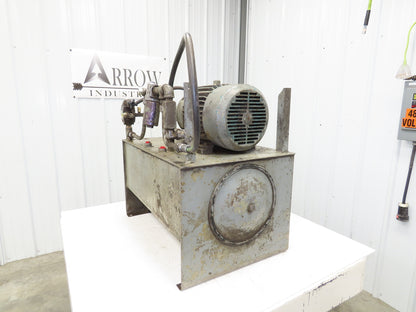 Vickers V10 1P5P 1A20 382084-1 Hydraulic Power Unit 5GPM 230/460V 3Ph 20 Gallon