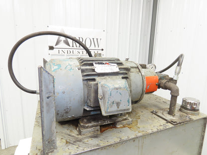 Vickers V10 1P5P 1A20 382084-1 Hydraulic Power Unit 5GPM 230/460V 3Ph 20 Gallon