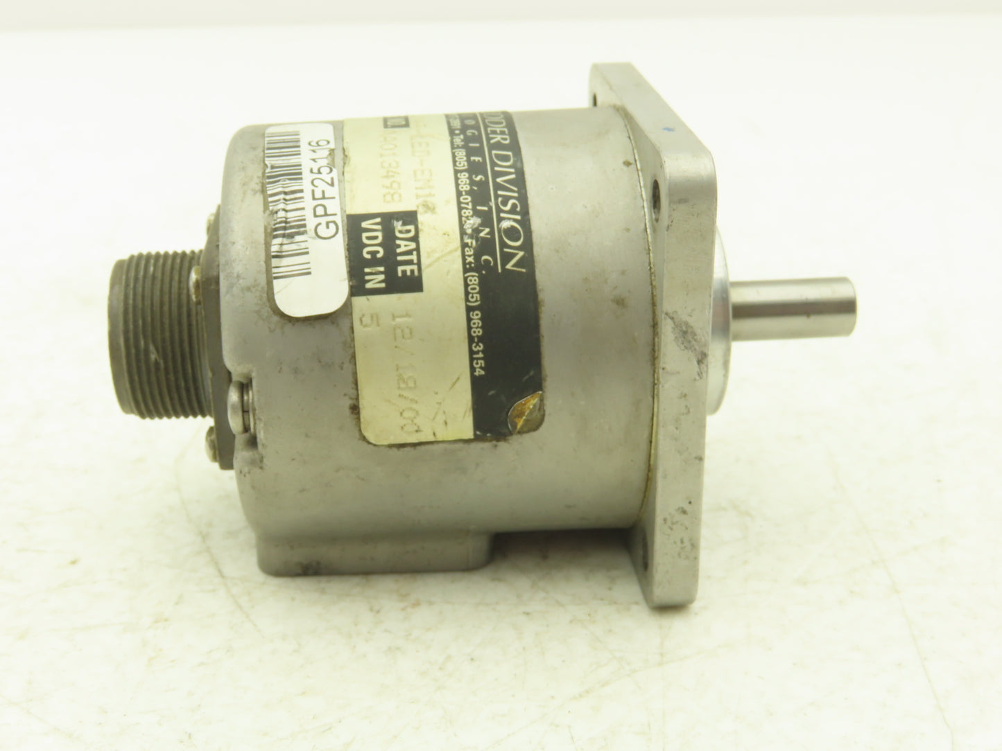 BEI Industrial H25D-SS-120-AR7-7406R-LED-EM16 Rotary Encoder 5VDC 3/8" Shaft