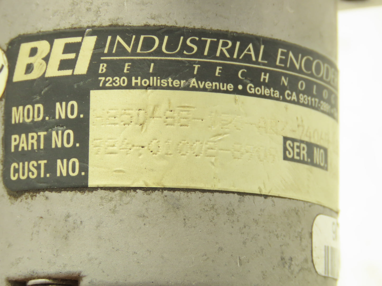 BEI Industrial H25D-SS-120-AR7-7406R-LED-EM16 Rotary Encoder 5VDC 3/8" Shaft