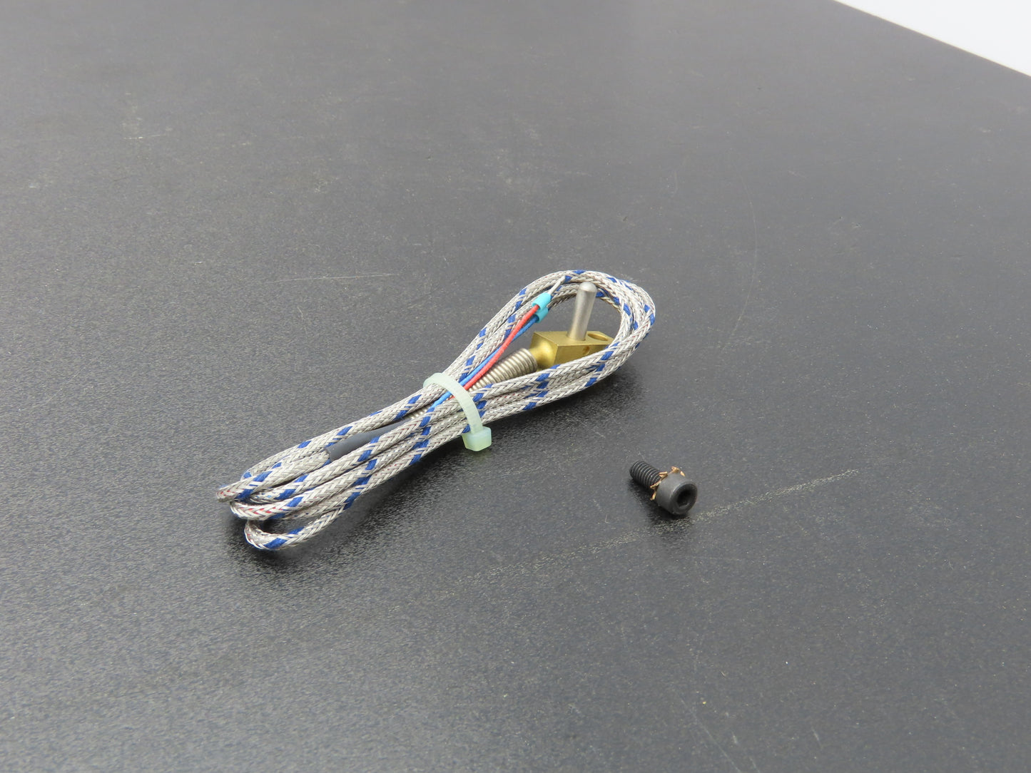 Gunther 1xFe-CuNi L Thermocouple Probe .49" Mount Hole .17" 2 Wire Pin Connect