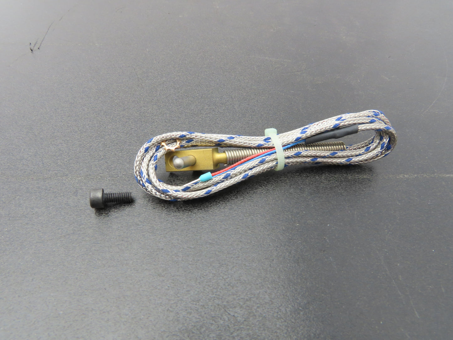 Gunther 1xFe-CuNi L Thermocouple Probe .49" Mount Hole .17" 2 Wire Pin Connect