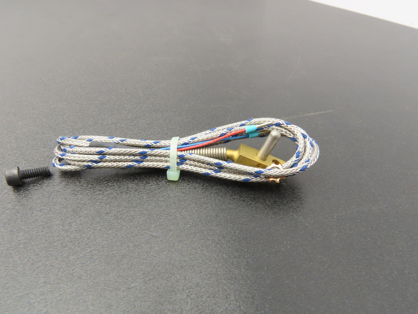 Gunther 1xFe-CuNi L Thermocouple Probe .49" Mount Hole .17" 2 Wire Pin Connect