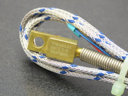 Gunther 1xFe-CuNi L Thermocouple Probe .49" Mount Hole .17" 2 Wire Pin Connect