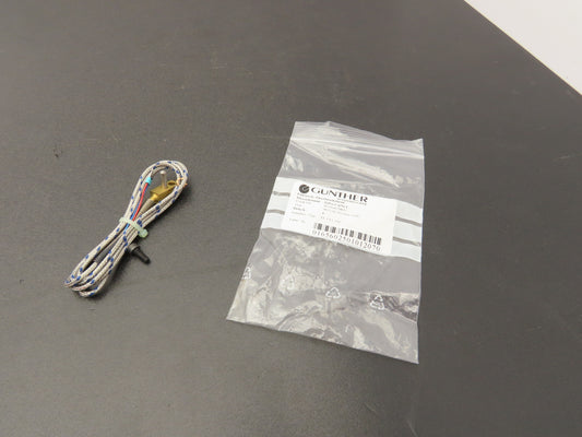 Gunther 1xFe-CuNi L Thermocouple Probe .49" Mount Hole .17" 2 Wire Pin Connect