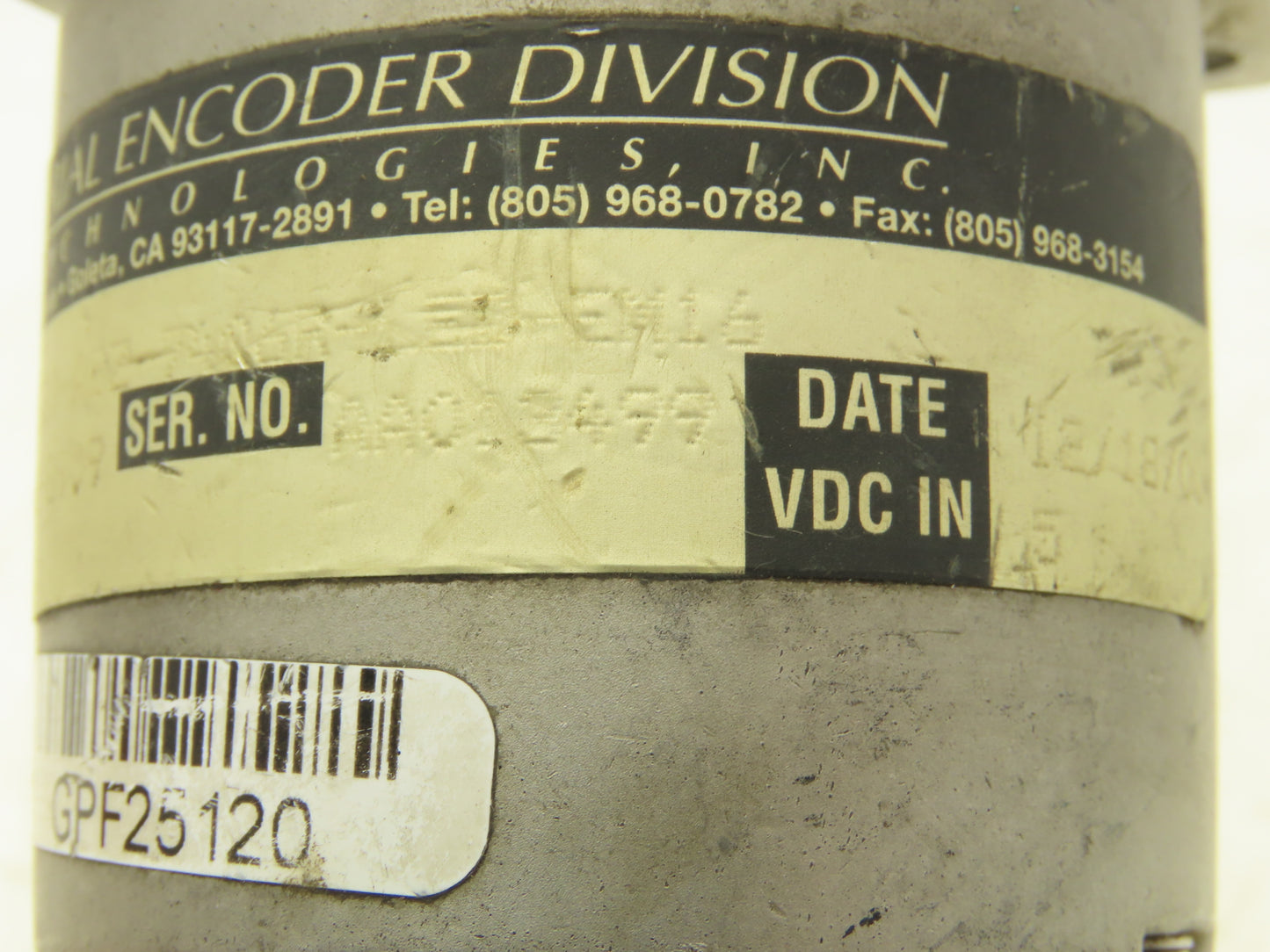 BEI Industrial H25D-SS-180-ABZ-7406R-LED-EM16 Rotary Encoder 5VDC 3/8" Shaft
