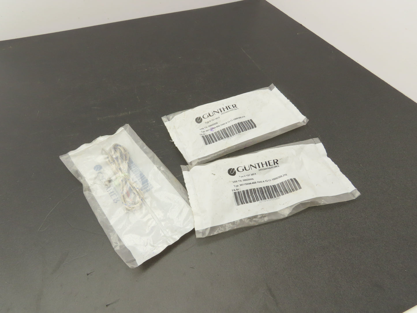 Gunther 00620000 Thermocouple Probe .49" Mount Hole .25" 2 Wire Pin Lot of 3