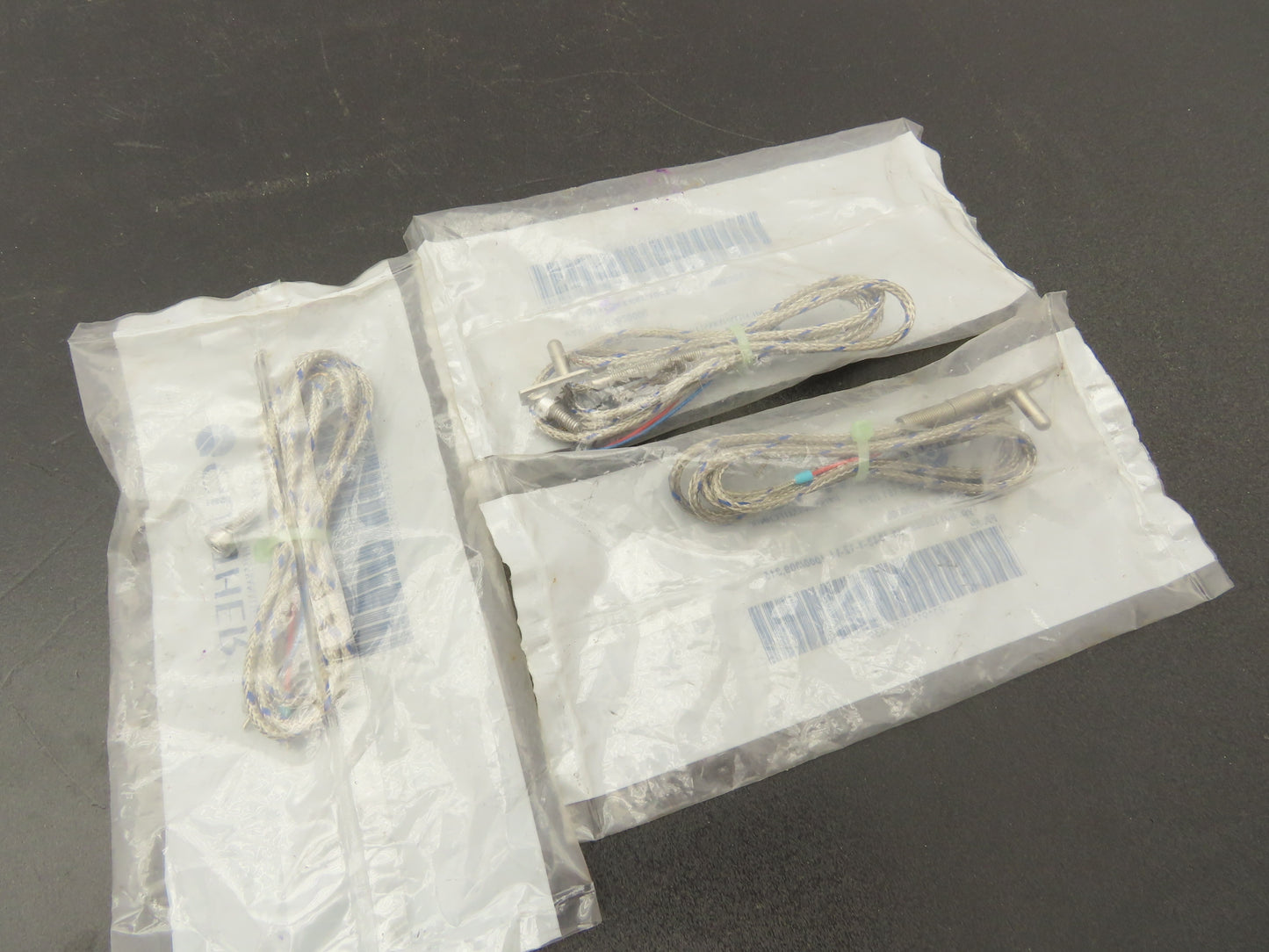 Gunther 00620000 Thermocouple Probe .49" Mount Hole .25" 2 Wire Pin Lot of 3