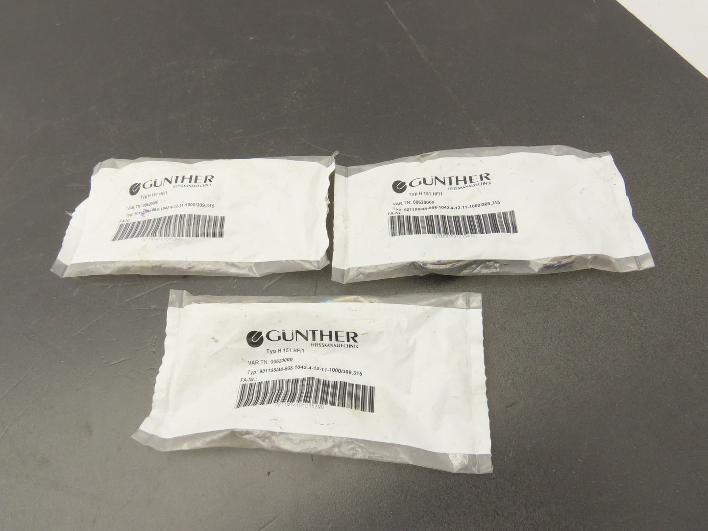 Gunther 00620000 Thermocouple Probe .49" Mount Hole .25" 2 Wire Pin Lot of 3