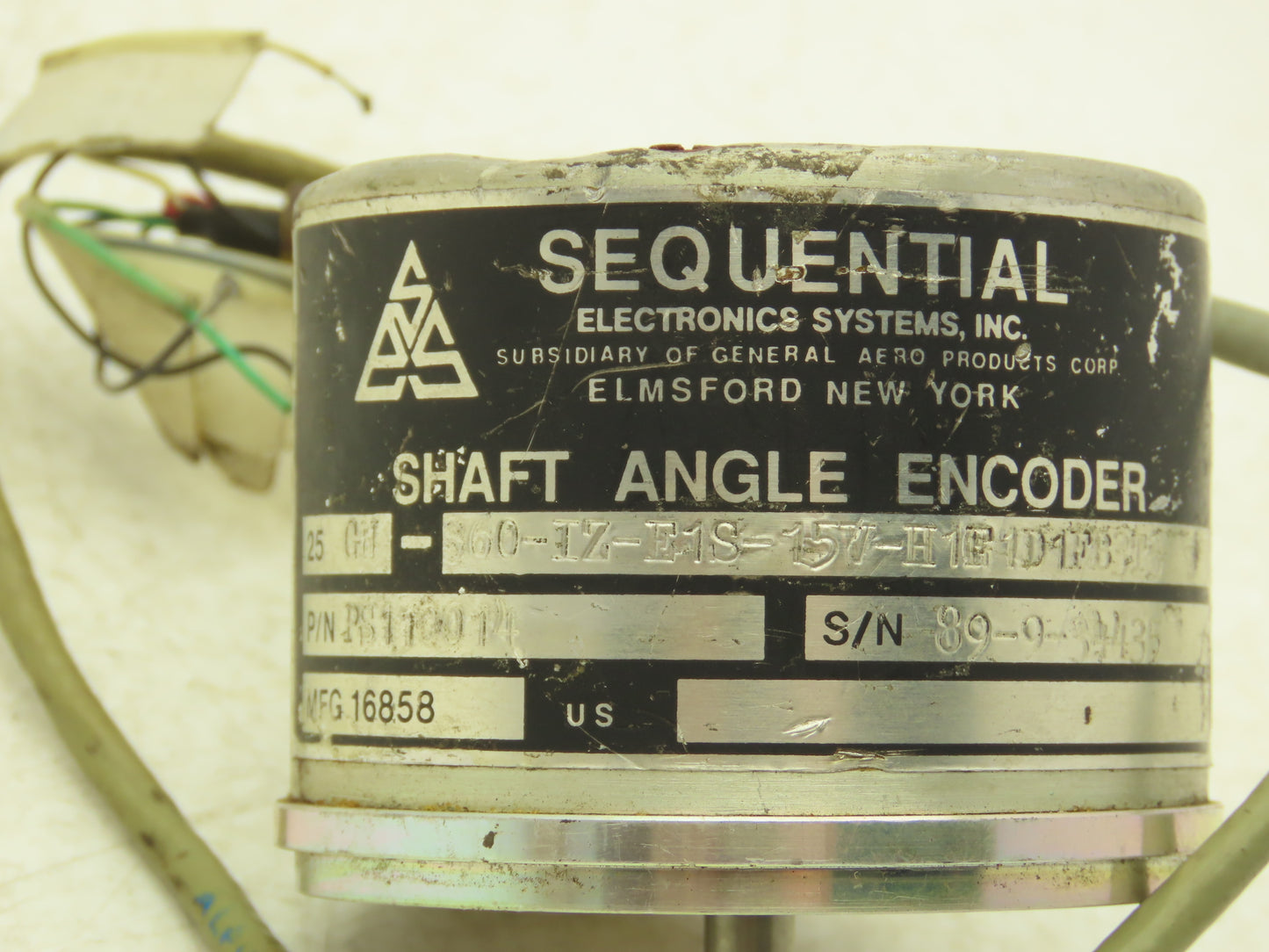 Sequential 25GN-360-IZ-E1S-15V-H1F1D1FB3T3 Rotary Encoder 5-24VDC 1/4" Shaft