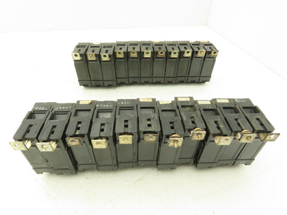 General Electric TQB1120 Circuit Breaker 1-Pole 20A Bolt-On 120/240V Lot of 22