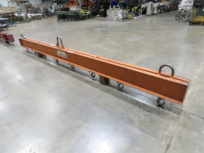 14000 Lb Rigging Lifting Beam Spreader Bar 8-Hook 200" Spread Center Lift