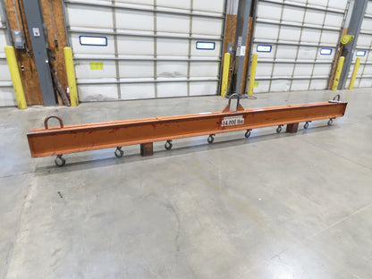 14000 Lb Rigging Lifting Beam Spreader Bar 8-Hook 200" Spread Center Lift