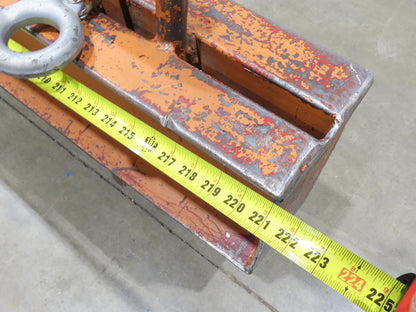 14000 Lb Rigging Lifting Beam Spreader Bar 8-Hook 200" Spread Center Lift