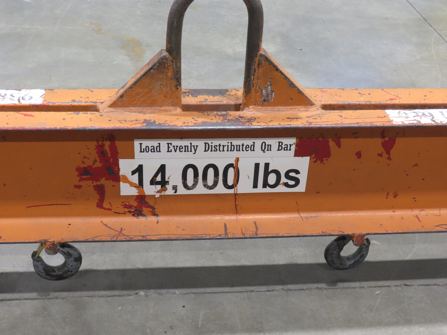 14000 Lb Rigging Lifting Beam Spreader Bar 8-Hook 200" Spread Center Lift