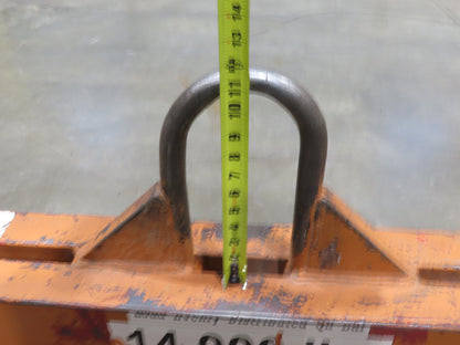 14000 Lb Rigging Lifting Beam Spreader Bar 8-Hook 200" Spread Center Lift