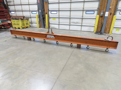 14000 Lb Rigging Lifting Beam Spreader Bar 8-Hook 200" Spread Center Lift