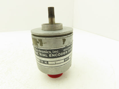 BEI Industrial H25ESB200ABZ7406REM16SPES12V Rotary Encoder 5V 3/8" Spline Shaft
