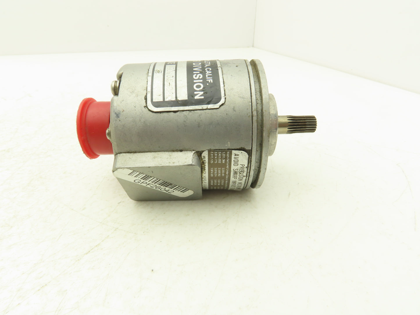 BEI Industrial H25ESB200ABZ7406REM16SPES12V Rotary Encoder 5V 3/8" Spline Shaft