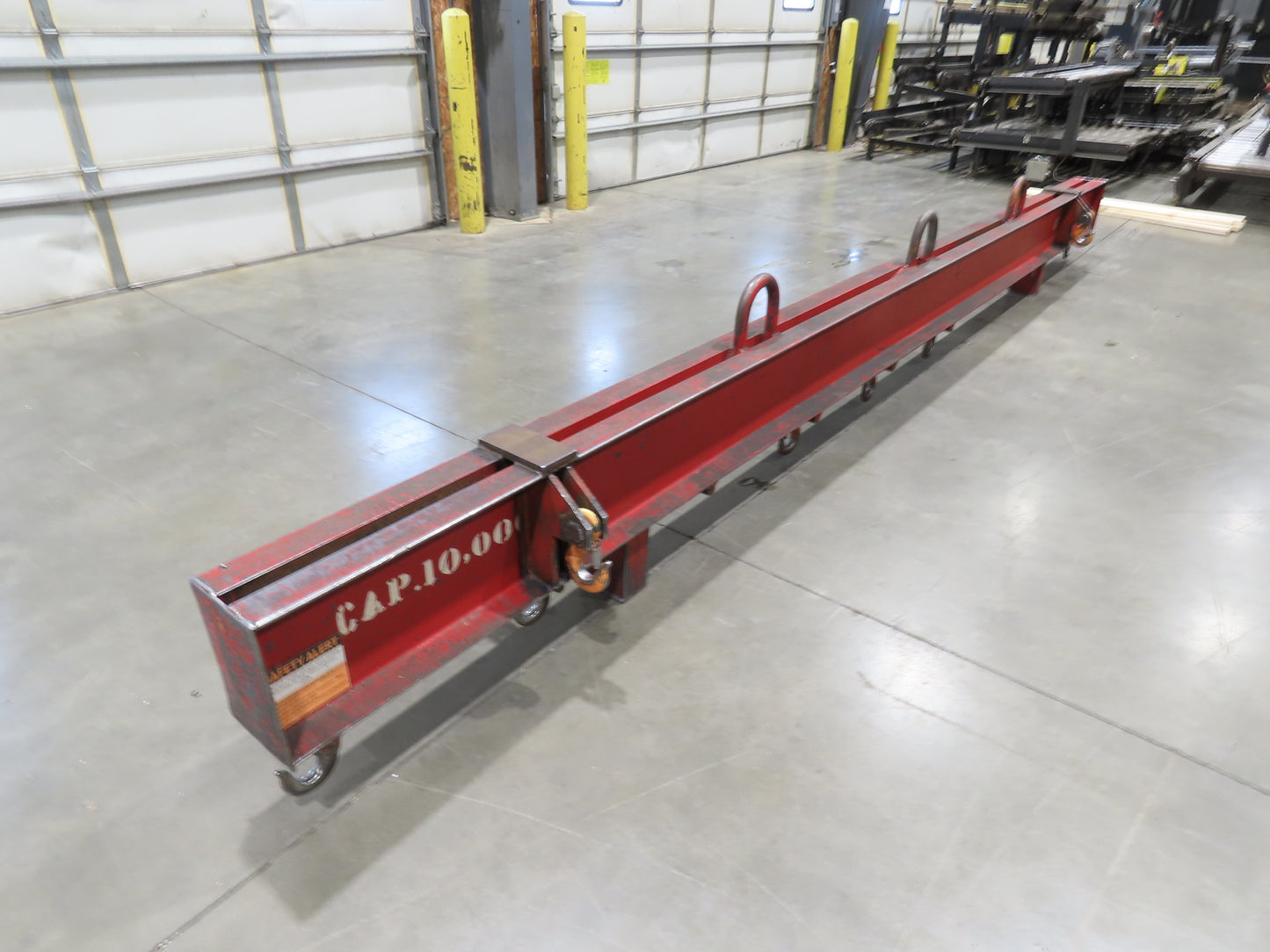 10000 Lb Rigging Lifting Beam Spreader Bar 11-Hook 215" Spread Center Lift