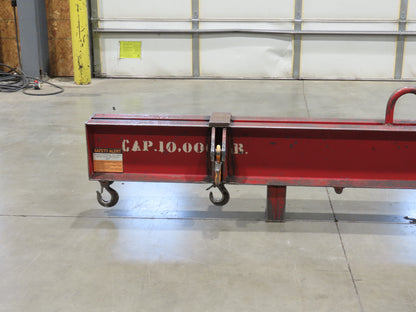 10000 Lb Rigging Lifting Beam Spreader Bar 11-Hook 215" Spread Center Lift