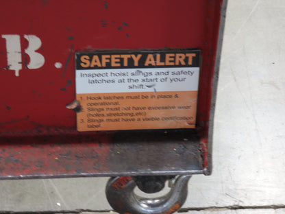 10000 Lb Rigging Lifting Beam Spreader Bar 11-Hook 215" Spread Center Lift