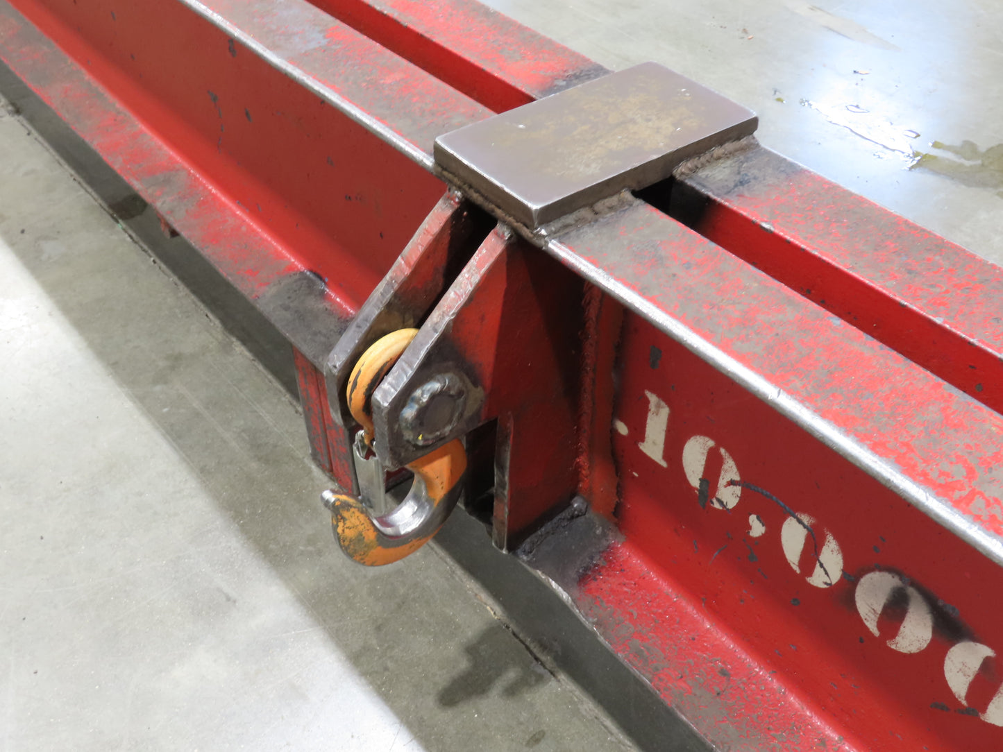 10000 Lb Rigging Lifting Beam Spreader Bar 11-Hook 215" Spread Center Lift